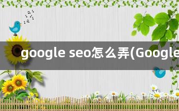 google seo怎么弄(Google seo)
